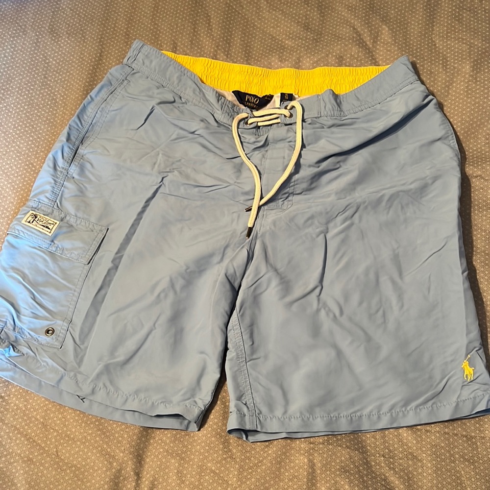 Polo by Ralph Lauren Swim Trunks 8” inseam Cargo pocket+ 2 meshlined side pocket